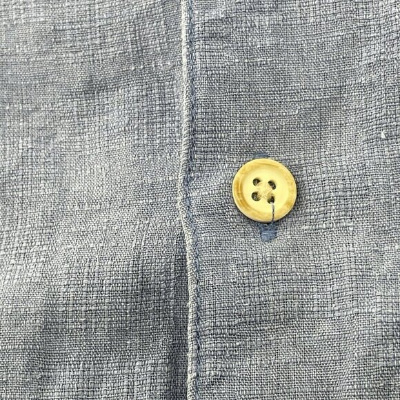 Margaritaville Linen Silk Hawaiian Button Shirt Men Sz XL Workwear Summer Relax - Picture 11 of 12